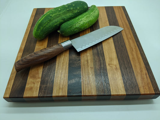 Walnut and Cherry Edge Grain Cutting Board