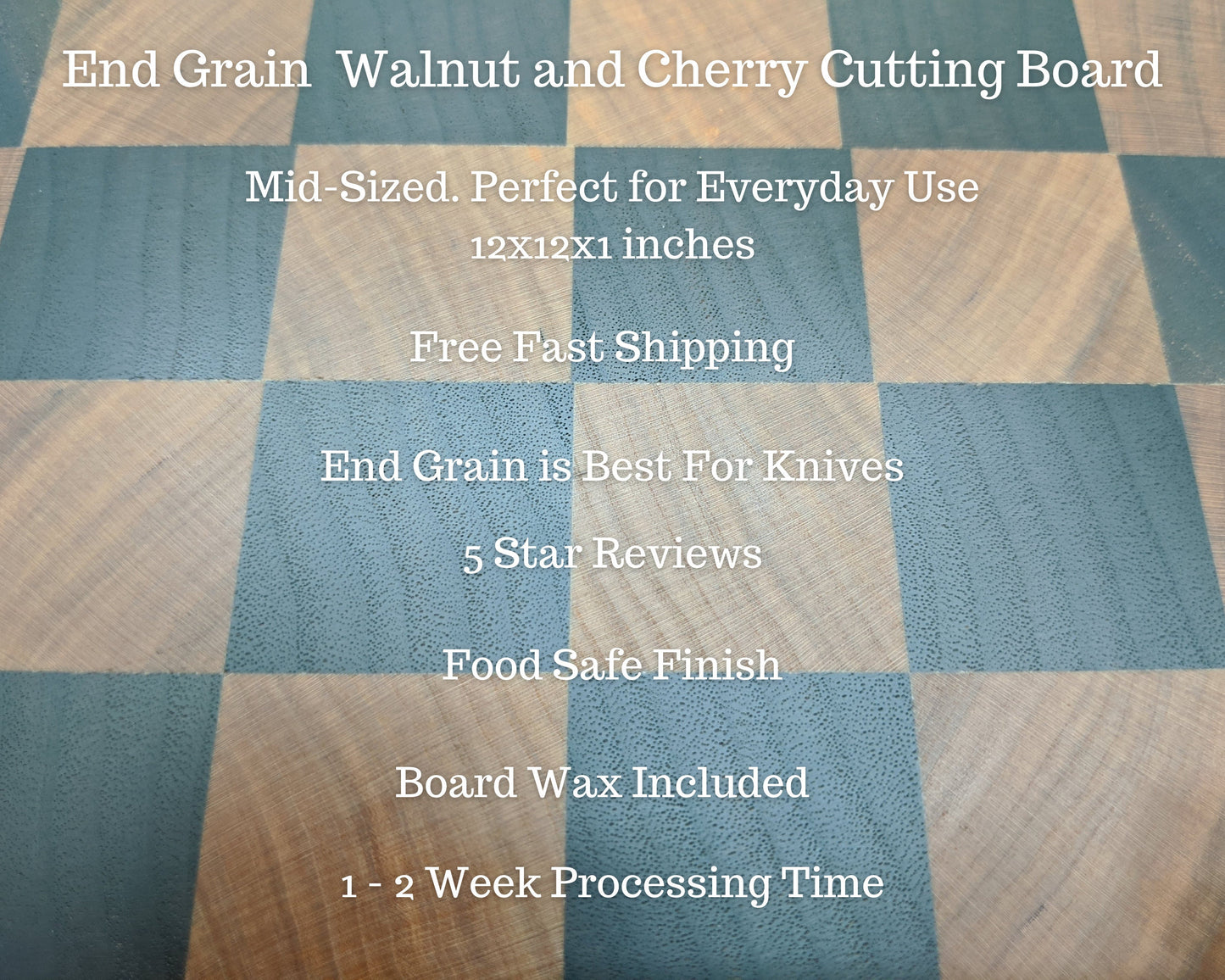 Walnut and Cherry End Grain Cutting Board