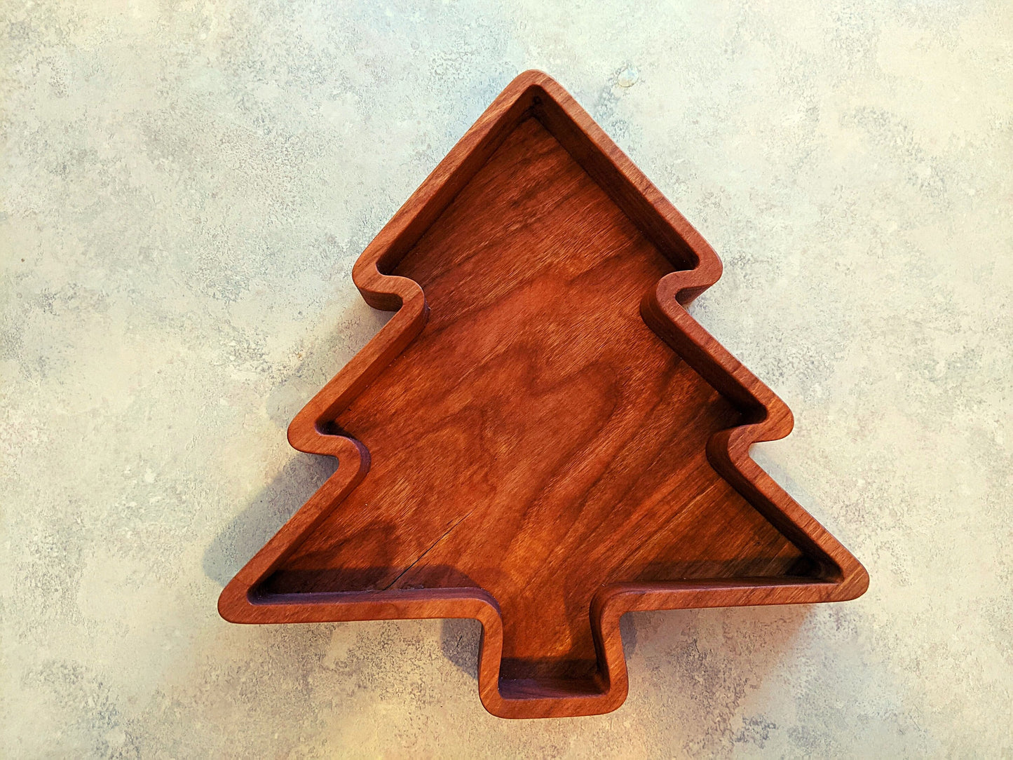 Cherry Christmas Tree Dish