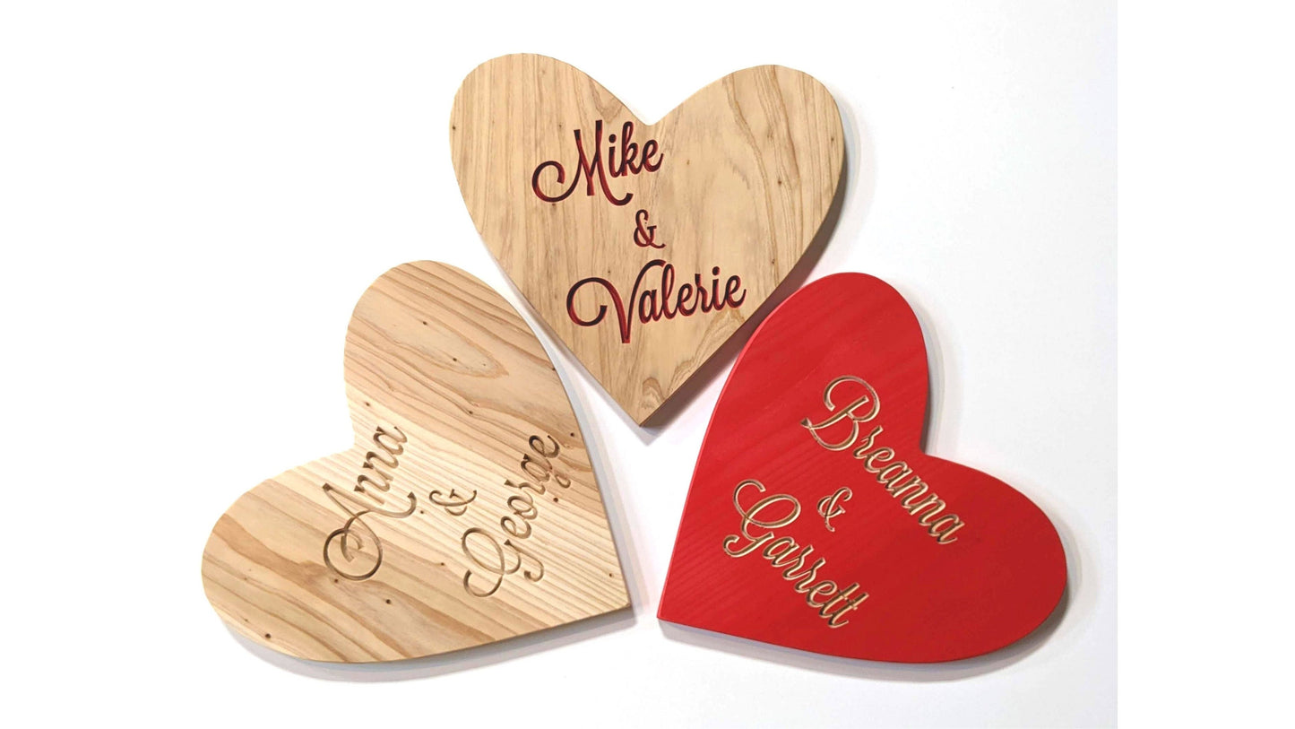 Personalized Valentine's Day Heart